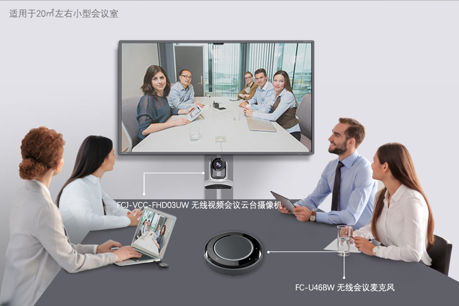 Farcom远通小型会议室笔记本单USB接口视频会议解决方案