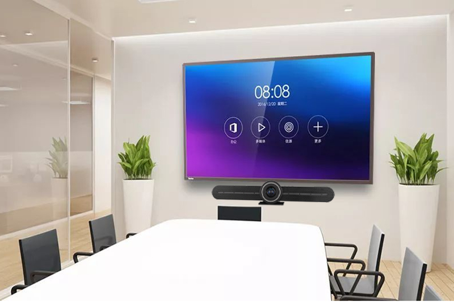 小型会议室的皓丽平板和FCJ-VCC-UHD00UA型4K视频会议一体机.jpg